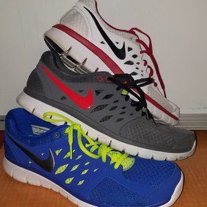 3 PAIR ON NIKE FLEX 2013 RUN  ,